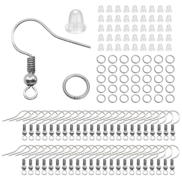 100-300pcs-lot-hypoallergenic-earring-hook-kit-mix-color-ear-wires-fish-hooks-open-jump-rings-earplugs-for-diy-jewelry-making