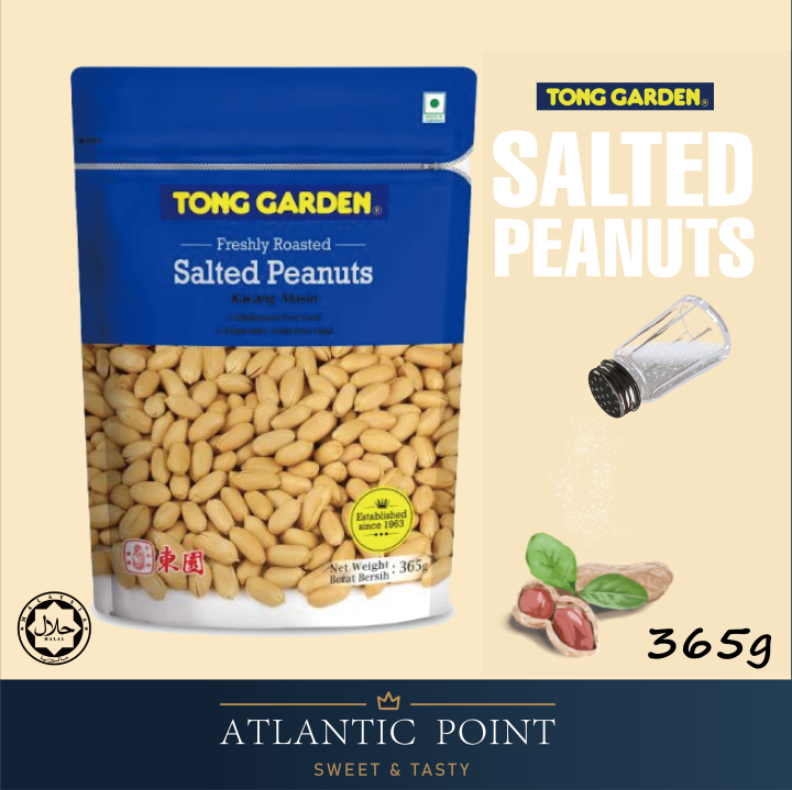 Tong Garden Salted Peanuts 365g Freshly Roasted Halal Kacang Tanah