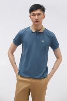 ESP เสื้อโปโลลายเฟรนช์ชี่ ผู้ชาย สีน้ำเงินกลาง | Frenchie Polo Shirt | 3694