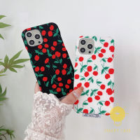 For เคสไอโฟน 14 Pro Max [Cherry Fabric Retro] เคส Phone Case For iPhone 14 Pro Max Plus 13 12 11 For เคสไอโฟน11 Ins Korean Style Retro Classic Couple Shockproof Protective TPU Cover Shell