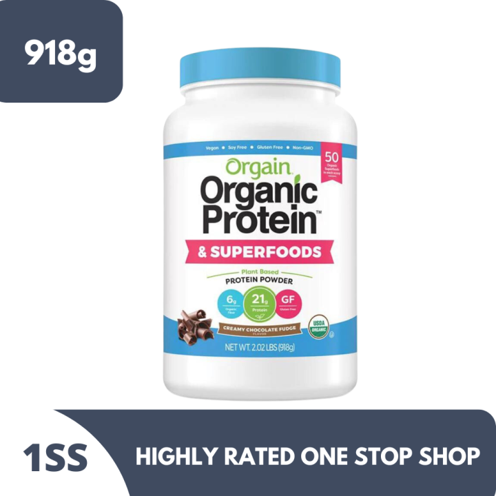 Orgain Organic Protein Powder, Creamy Chocolate Fudge 918g Lazada PH