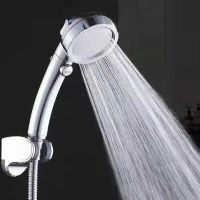 Bath Shower Head 3 Modes Adjustable Water Saving High Pressure Rain Luxury Home Hotel Silver Sprayer Bathroom Accessories Showerheads