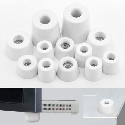 ♝ 10pcs Furniture Legs Feet White Anti Slip Pads Cabinet Bed Table Chairs Rubber Shock Pad Floor Protector Furniture Accessories