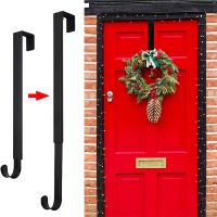 【YF】 Wreath Hanger for Front Door Adjustable from 15 to 25 In 20 lbs Larger Upgrade Christmas Fall Wreaths Decorations Hook