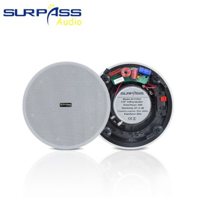 Home Theater 5.25 Inch 20W Frameless Ceiling Speaker Dustproof Flush Mount Passive Music Loudspeaker Audio Sound System Bedroom