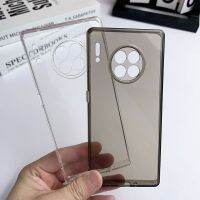 ซิลิโคนบางเป็นพิเศษเคสนิ่มใสสำหรับ Huawei Mate 30 Pro ตรงโปร่งแสงฝาครอบโทรศัพท์ด้านหลัง