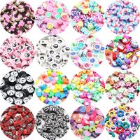 ❐☢ 20/50/100pcs Polymer Clay Beads Animal TaiChi Heart Butterfly Clay Spacer Loose Beads For Jewelry Making Diy Bracelet Accessorie