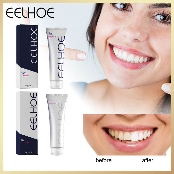 Eelhoe Day and Night Combination Baking Soda Toothpaste Stain Removal