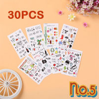 No.5 (30 ขิ้น) TATTOO สติ๊กเกอร์แทททูฮยอนอา สติ๊กเกอร์ Sticker มินิมอล เครื่องเขียน ของตกแต่ง พร้อมส่ง แทททูกันน้ำ แทททูน่ารักๆ แทททูสไตล์เกาหลี