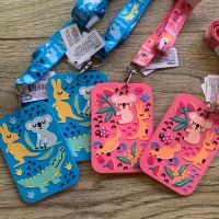 ป้ายห้อยคอ Smiggle lil mates- Bus Pass Lanyard- หมีฟ้า