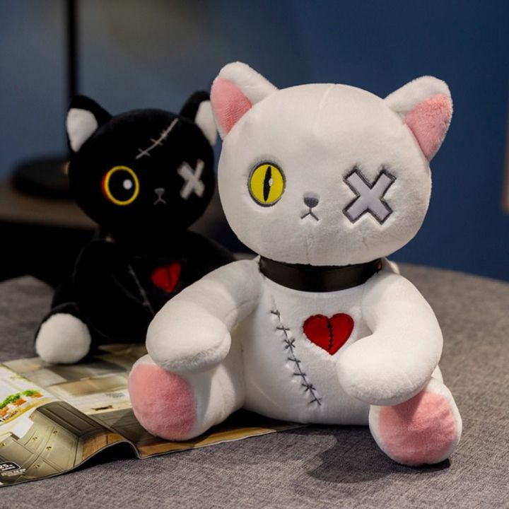 liand-โกธิคชุดสีเข้มสำหรับแมวสไตล์ร็อคตุ๊กตาของเล่นยัดนุ่นน่ารักของขวัญฮาโลวีน