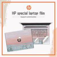 ฝาครอบภาพสีน้ำมัน2ชิ้นสติกเกอร์แป้นพิมพ์สติ๊กเกอร์แล็ปท็อปสำหรับ HP X360/14S Dk/ 14S Dq/ 15 Da/Pavi 14 15 PVC รูปลอกตกแต่ง