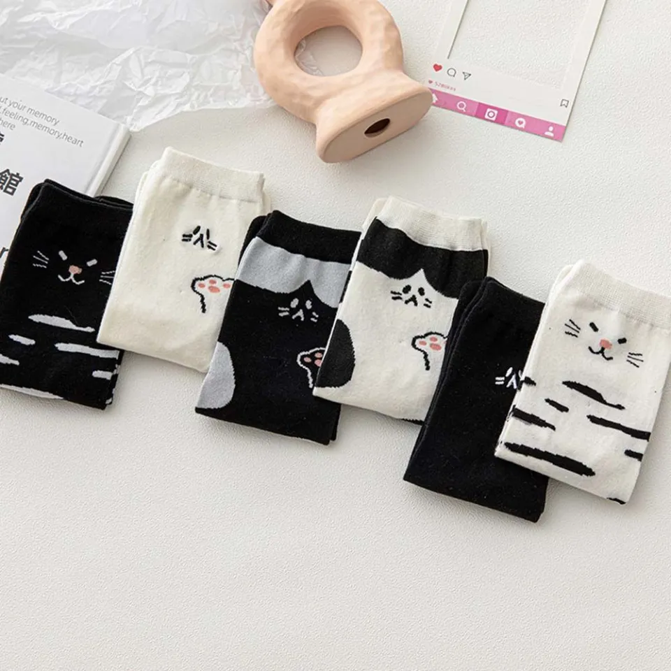 Cat Cotton Girls Japanese Split Toe Socks Tabi Sock Two Toe Socks Hosiery