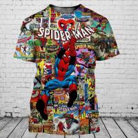 ใหม่ชายและหญิงแขนสั้นสไตล์สบาย Cool Spi Der Man ๆ พิมพ์ 3d เสื้อยืดฤดูร้อนสบาย ๆ Street Shirt การ์ตูนด้านบน Xs-5xl 2023 new popular