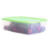 Tupperware1.3Lจานซื้อผลไม้เย็นเย็นกล่องเก็บตู้เย็นสี่เหลี่ยมปิดผนึกกล่องเก็บพิเศษพลาสติกแท้