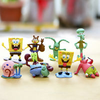 โมเดล สพันจ์บ็อบ สแควร์แพนส์ SpongeBob ครบชุด 8 ตัว ความสูง 6 ซม สินค้าพร้อมส่ง เก็บปลายทางได้