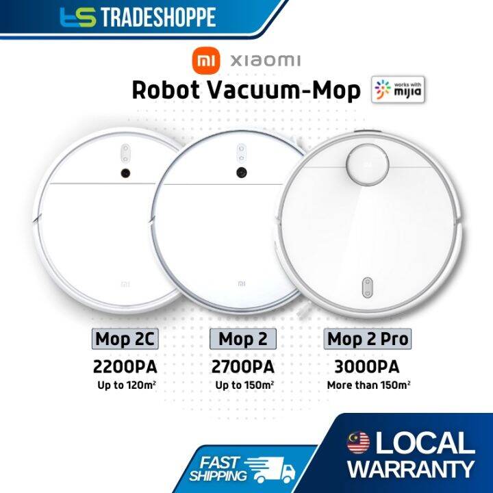Portable Xiaomi Mi Robot Vacuum-Mop 2C 3C 2 2 Lite 2 Pro Sweep + Mop ...