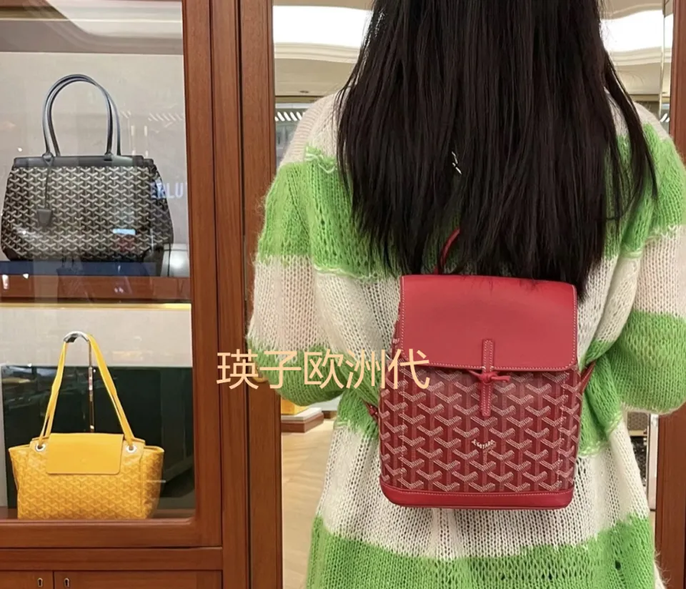 Goyard Goya mini alpin backpack flip small schoolbag backpack printed  shoulder portable slung girl