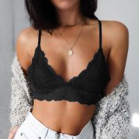 【jw】✉◘  Bar Bras Bralette Ladies V-neck Crop Size S-3XL