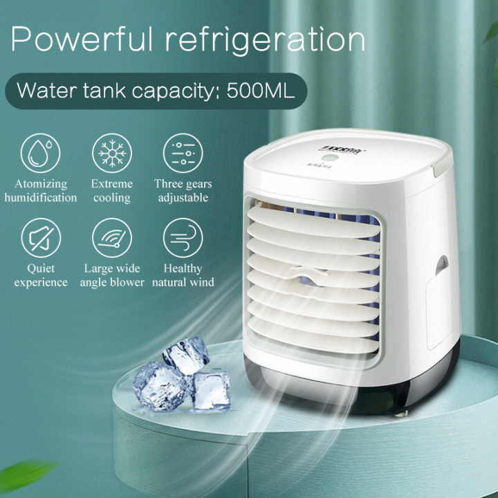 Portable Air Cooler USB Mini Portable Air Conditioner Humidifier