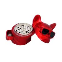 [COD] Cross-border new zinc alloy cool dog smoke grinder with drawer head