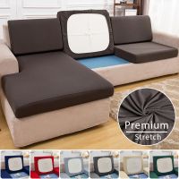 Elastic Sofa Seat Cushion Cover for Living Room Sofa Case Chaise Lounge Solid Color Couh Cover Strentch Slipcover 1/2/3/4-Seater