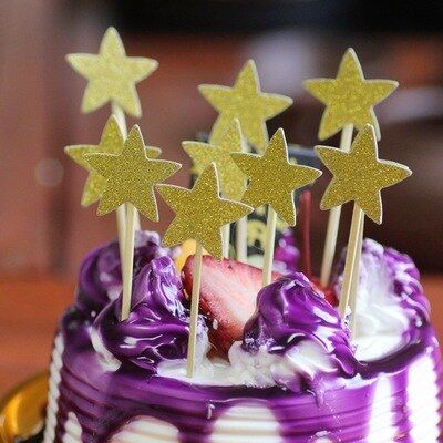 【✆New✆】 yixiao4564 คัพเค้กท็อปเปอร์แต่งหน้าเค้กอะคริลิกสุขสันต์วันเกิด Ins สำหรับตกแต่งเค้กปาร์ตี้วันเกิดฝักบัวทารก