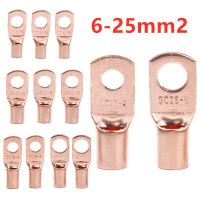 10/25/50/100pcs Copper Lug Ring Wire Connector Bare Cable Electric Crimp Terminal SC6-6 SC6-8 SC10-6 SC10-8 SC16-6 SC16-8 SC25-6 Electrical Circuitry