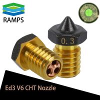 【CC】卐◐❃  1/2/3pcs CHT Nozzle E3d PTFE Nozzles Coated Non Stick Filament 0.2/0.3/0.4/0.6/0.8/1.0mm Printer Ender 3