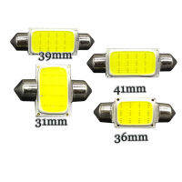 100pcs Truck led 24V Auto Dome light Festoon COB 12 Chips 12 led 31mm 36mm 39mm 41mm C5W COB Festoon map dome interior lights