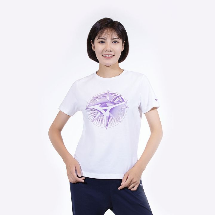 ฮูดดี้-ms-mizuno-เสื้อยืดแขนสั้นพิมพ์ลายกราฟิกสำหรับเด็กผู้หญิง