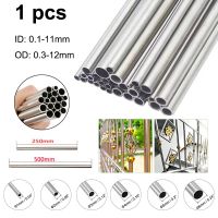 1pcs 304 stainless steel round capillary 250mm 500mm long 304 Seamless Stainlessy Steel Capillary Tube OD 0.3-12mm ID 0.1-11mm Coil Springs