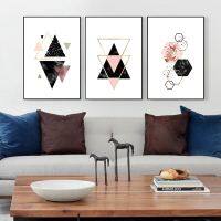 3 pcs/set Nordic Decoration Geometric Wall Art Canvas Painting Posters decoration Canvas Art Wall Pictures （Unframed）