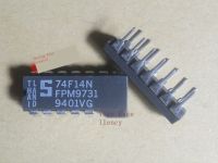 2pcs 74F14N ใหม่นำเข้าชิป IC ส่วนประกอบอิเล็กทรอนิกส์สองแถววงจรรวม DIP-14