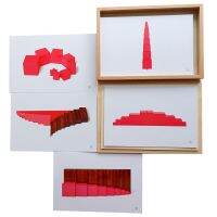 【jw】₪♚๑  Pink Tower、 Stair and Rods Sensorial Cards With Wood Montessori Materials for Toddlers