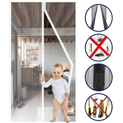 【LZ】 8 Sizes Door Screen Kitchen Curtain Summer Anti Mosquito Insect Fly Bug Curtains Magnetic Net Automatic Closing Dropshipping
