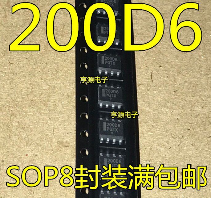 200D6ชิป SOP8แพทช์ NCP1200D60R2G