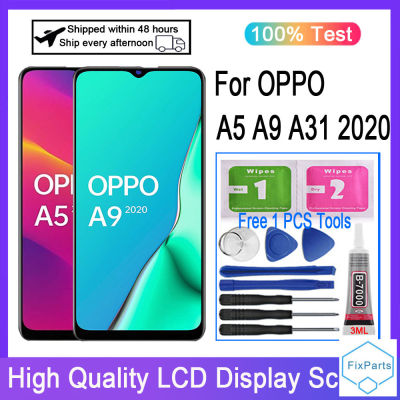 ต้นฉบับสำหรับ OPPO A5 2020 A9 2020จอแสดงผล LCD Touch Screen Digitizer สำหรับ OPPO A31 2020เปลี่ยนจอแอลซีดี
