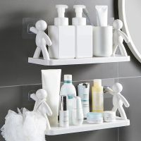 【HOT】∋☃  Shelf Shower Rack for Shampoo Organizer Shelves Drilling Cosmetics Holder