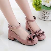 Kids Leather Shoes Girls Wedding Dress Shoes Children Princess Flower Leather Sandals For Girls Casual Dance Shoes Flat Sandals