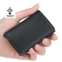【Layor shop】 Baellerry Men Card Holder Aluminium Metal Credit Business Mini Wallet Women Smart Thin Wallet Business Card Holder Rfid Wallet