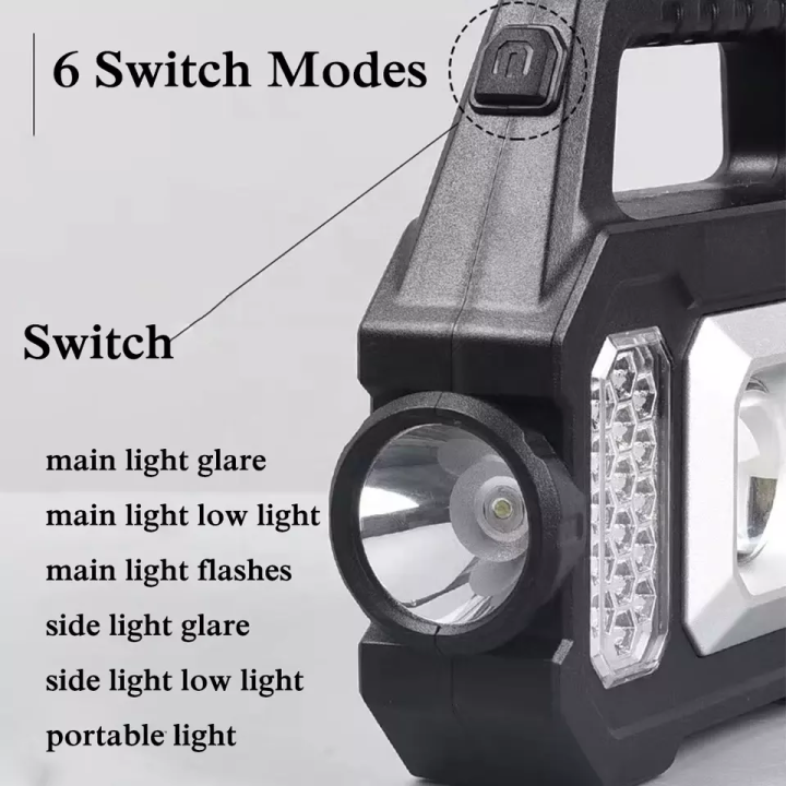 power-display-power-output-work-light-built-in-lithium-battery-usb-charging-and-solar-charging-smd-cob-led-rechargeable-torch