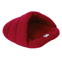 Soft Fleece Winter Warm Pet Dog Bed Small Dog Cat Sleeping Bag Puppy Cave Bed High Quality Solid Color Pets Bed