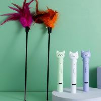 ▼◎ Cat Teaser Toy 4 In 1 USB Rechargeable Funny Chaser Toys Mini Flashlight Lasers LED Pen Light Pointers Dropshipping Pet Supply