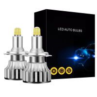 H7 LED Headlight Bulbs 24 CSP 8 Sides Car Led Lighting 120W 18000LM 6500K Fog Light Bulbs Auto 2Pcs