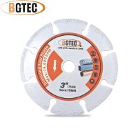 HOTZ BGTEC 1pc Dia75mm Diamond Metal Cutting Disc Rebar Steel Stainless Dry Wet Vacuum Brazed Angle Grinder Bore 10mm Saw Blade