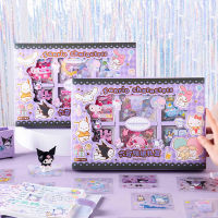 Sanrio ชุดสติ๊กเกอร์หกพระราชวัง,สติกเกอร์กล่อง DIY กระเป๋าการ์ตูนน่ารักนักเรียนสติกเกอร์ตกแต่ง DIY