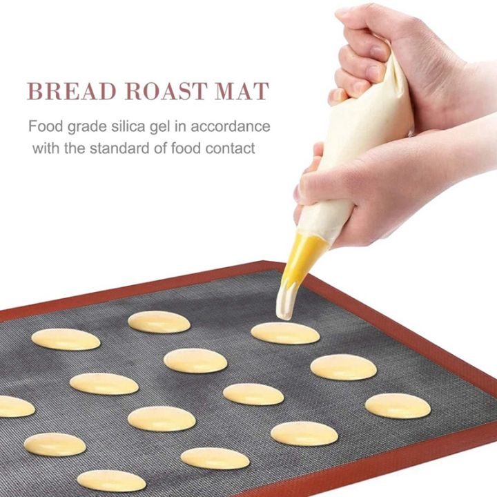 4-pcs-silicone-baking-mat-sheet-non-stick-oven-liner-perforated-mesh-pad-baked-bread-biscuits-mat-double-sided-available