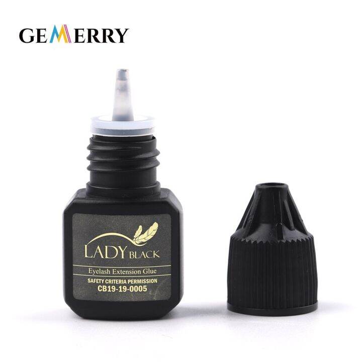 original-korea-sky-glue-lady-black-powerful-lash-glue-for-eyelash-extensions-low-irritation-3-4-second-fast-drying-black-cap-5ml-adhesives-tape