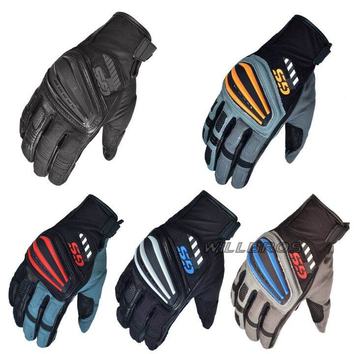 Motocicleta Rallye GS Guantes de cuero para BMW Motorrad Guantes Street Moto Moto Montar Negro Azul Luvas Hombres rallye 4 Motocicleta Rallye GS Guantes de cuero para BMW Motorrad Guantes Street Moto Moto Montar Negro Azul Luvas Hombres